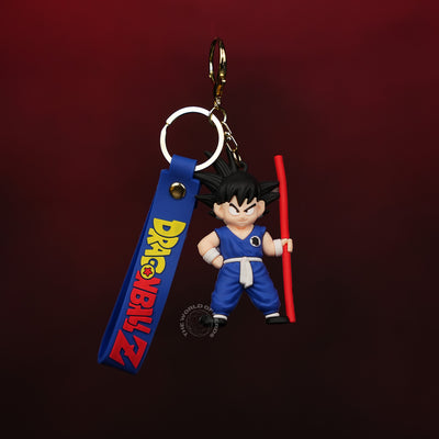 Goku Power Staff  Blue Outfit Keychain