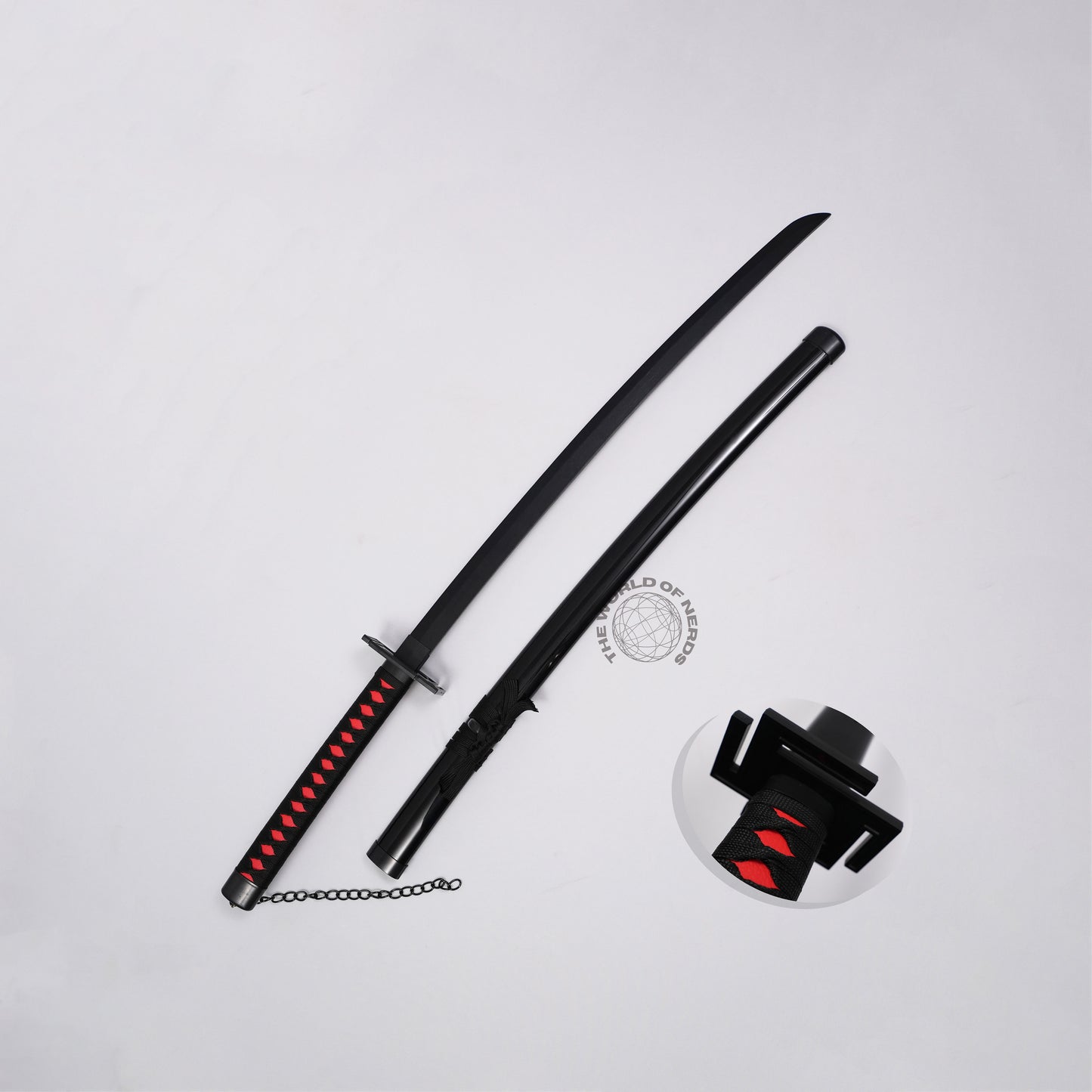 Ichigo Kurosaki Wooden Katana Square Handle – Bleach Anime Sword