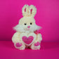 Rabbit Soft Toy – Cream (Heart Edition) - The World Of Nerds