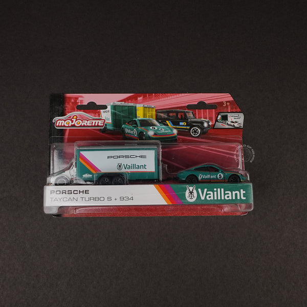 Majorette Porsche Taycan Turbo S + 934 Vaillant Edition