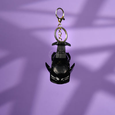 Black Bugatti Sports Car Keychain