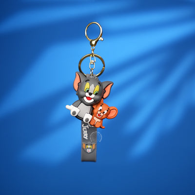 Tom & Jerry Cute Duo Cartoon Strap Keychain