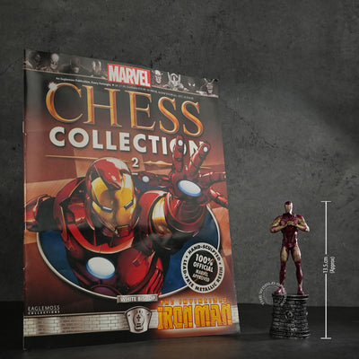 Marvel Chess Collection Iron Man Figure – White Bishop Edition