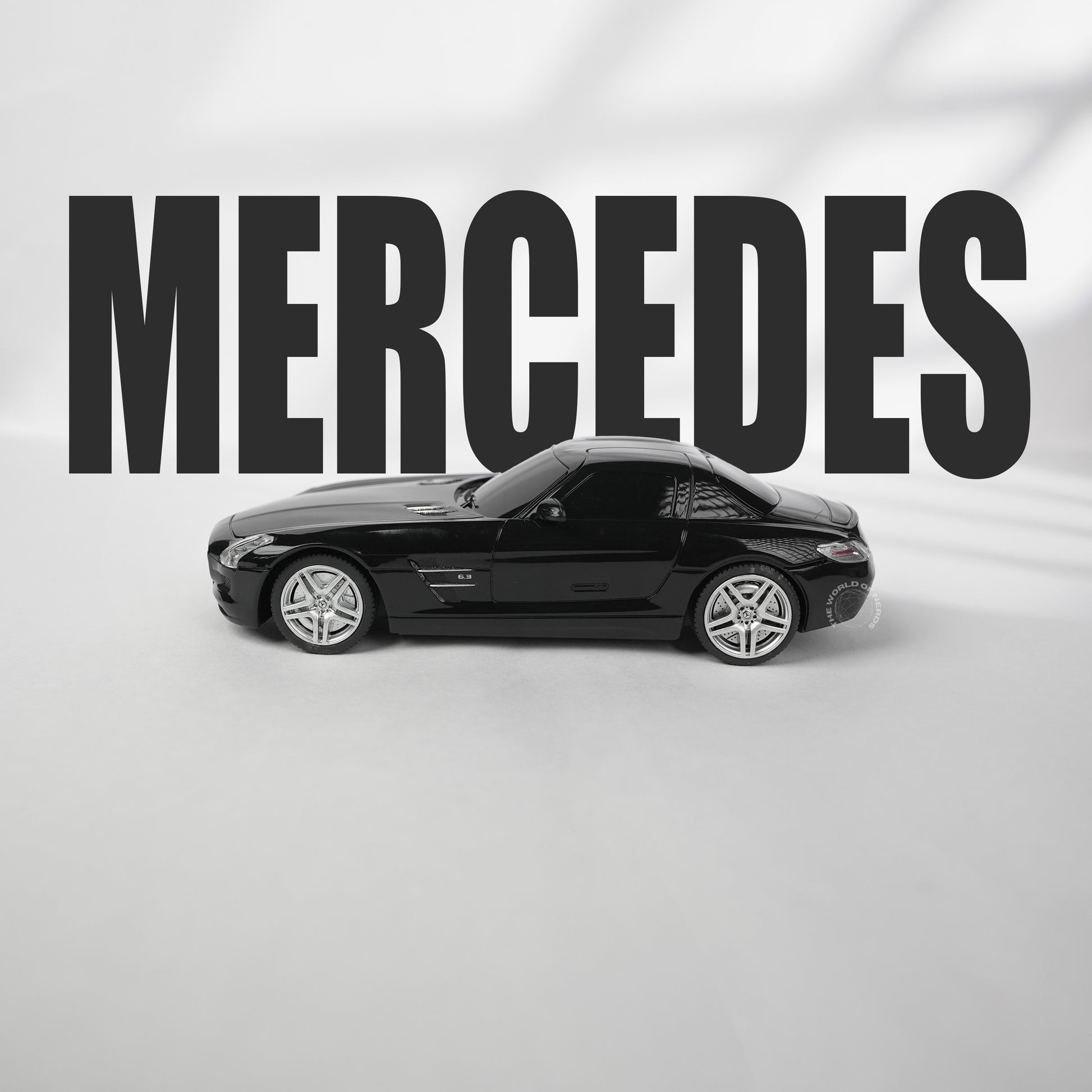 Mercedes-BENZ SLS AMG -1:24-BLACK-R/C LICENSED - The World Of Nerds