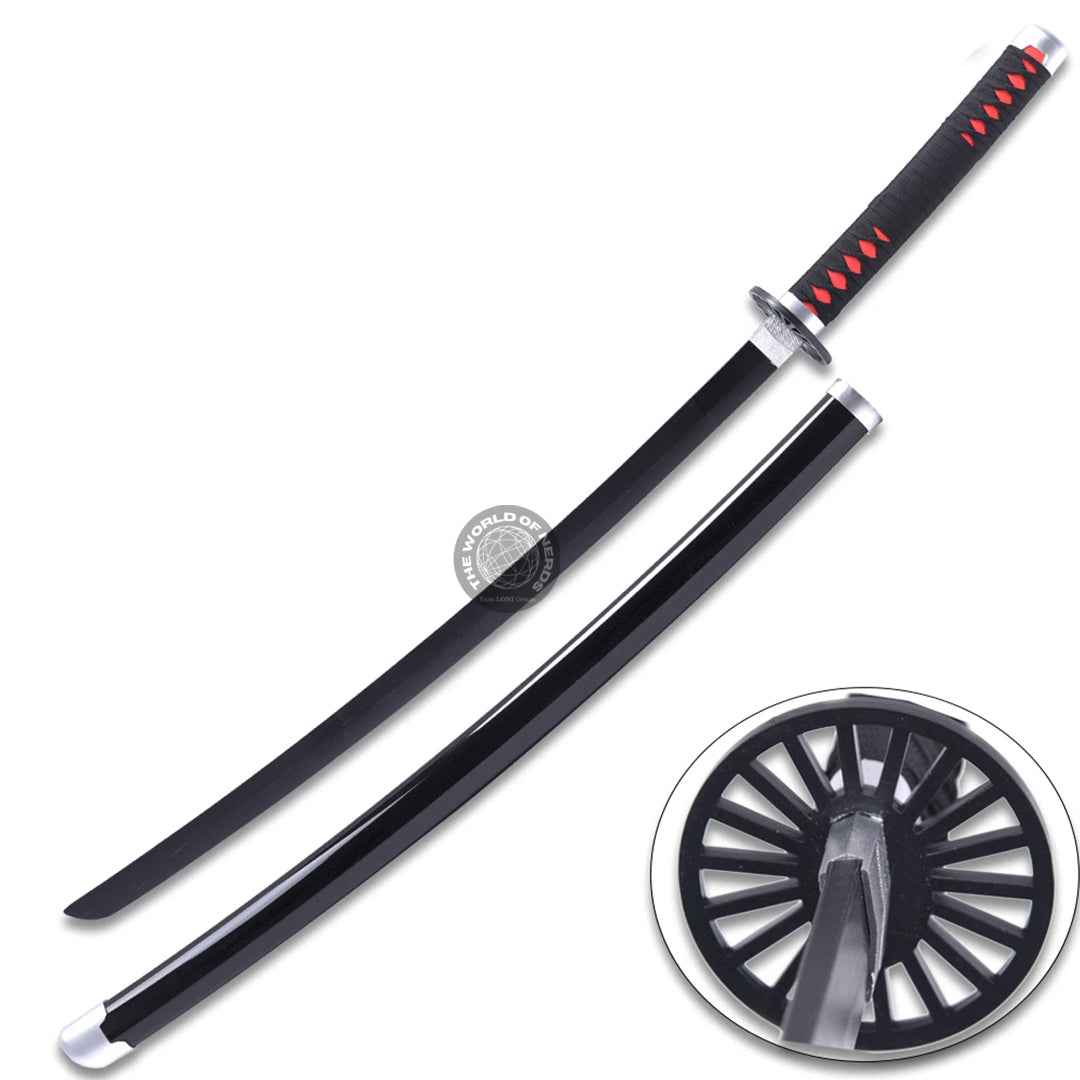 Tanjiro Nichirin Katana - Authentic Wooden Replica from Demon Slayer