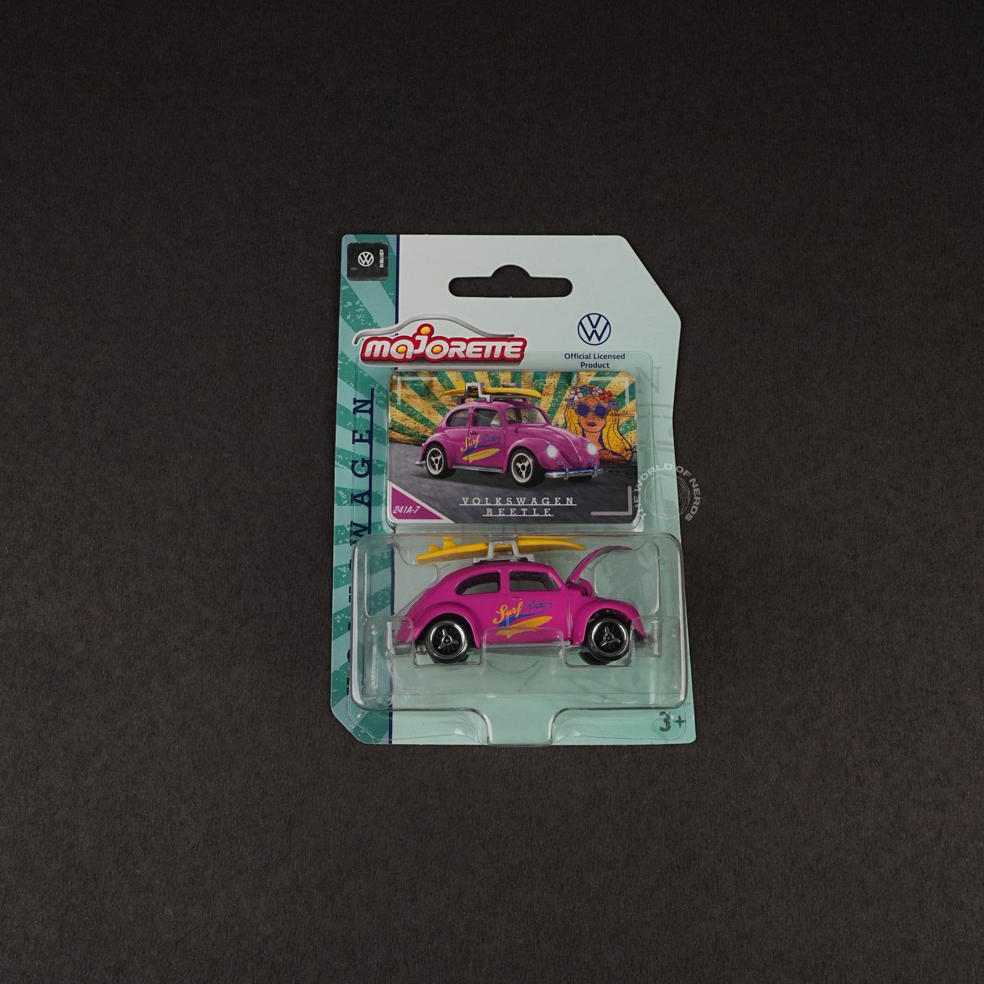 Majorette Volkswagen Beetle Surf Edition Diecast Toy Car - The World Of Nerds