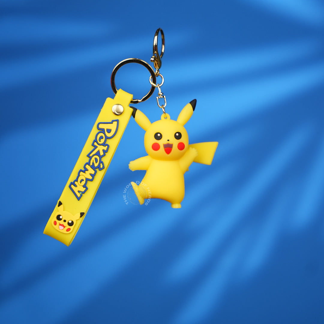 Pikachu Happy Pose Pokémon Strap Keychain