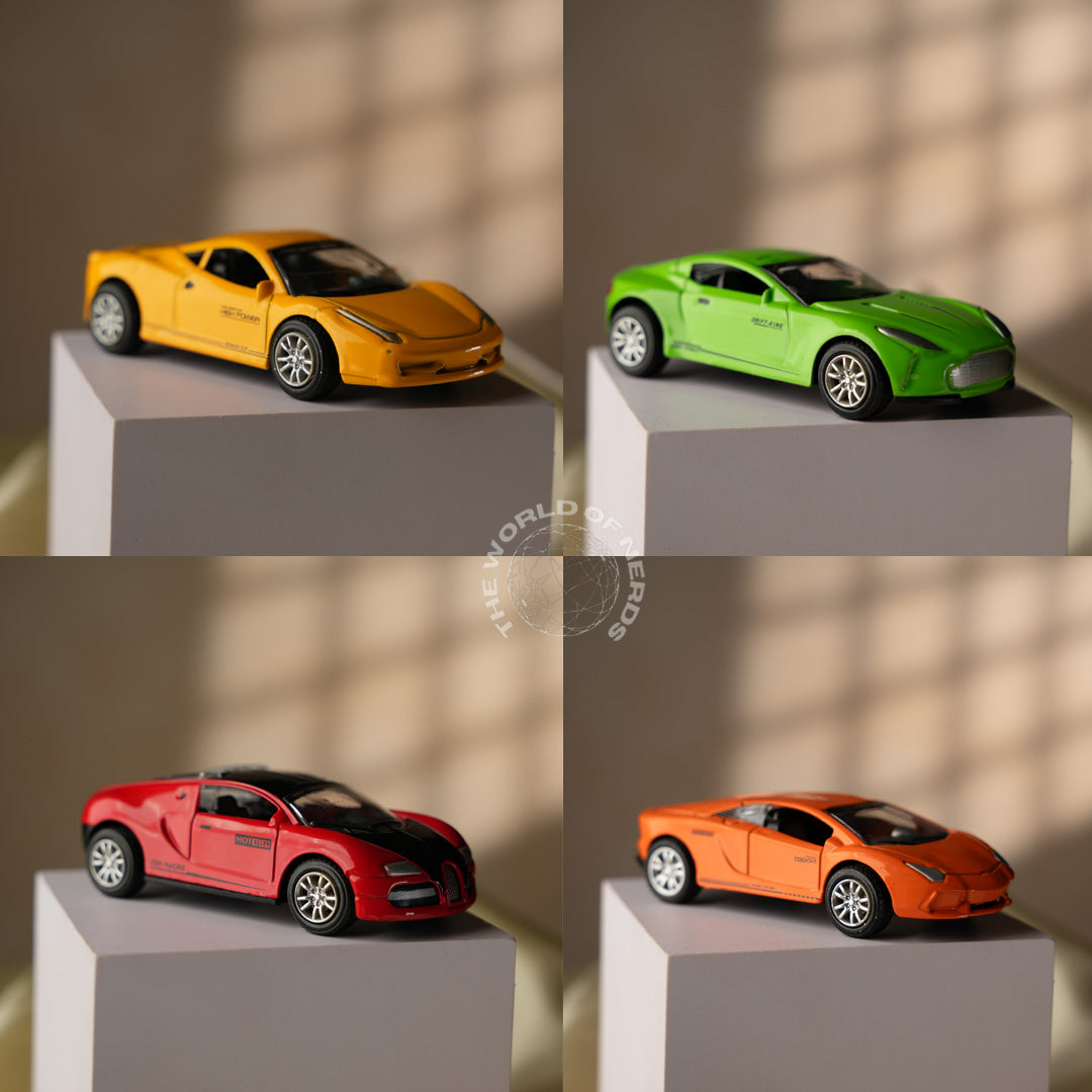 CAR DIE CAST-SET OF 4PCS - The World Of Nerds
