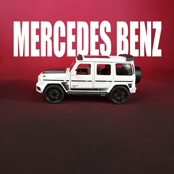 Mercedes-Benz Brabus G-Class White Model Car - 1:22 Scale Diecast