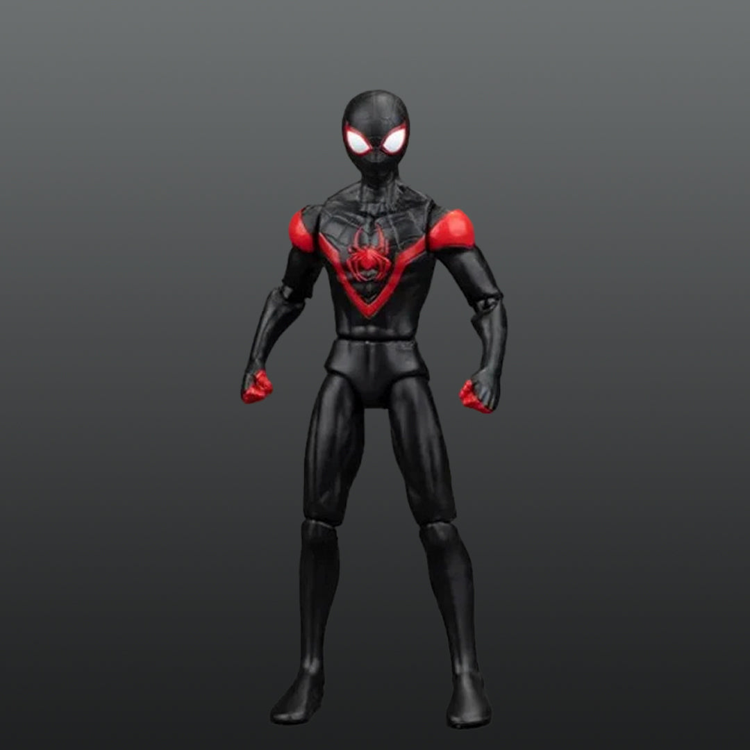 ZD toys Miles Morales Spider-Man Action Figure – Black & Red Suit Collectible - The World Of Nerds
