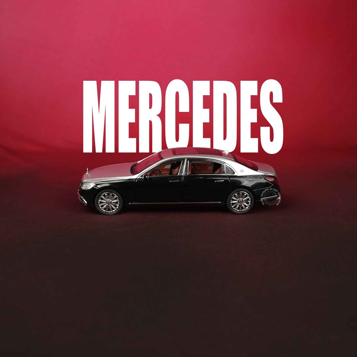 Mercedes-Benz Maybach S-Class Black & Silver Model Car - 1:24 Scale Diecast