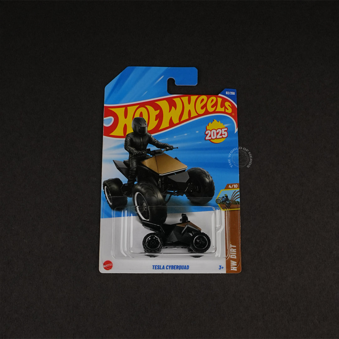 Hot Wheels Tesla Cyberquad – 2025 HW Dirt Series Diecast - The World Of Nerds