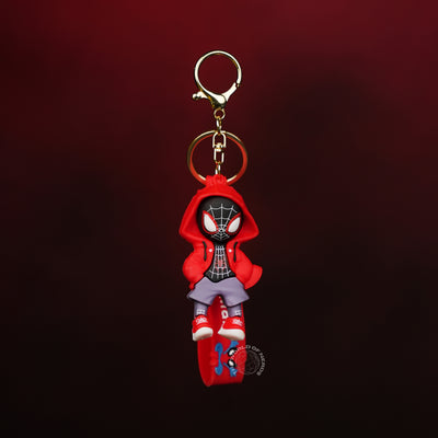 Spider-Man Red Hoodie Street Style Keychain