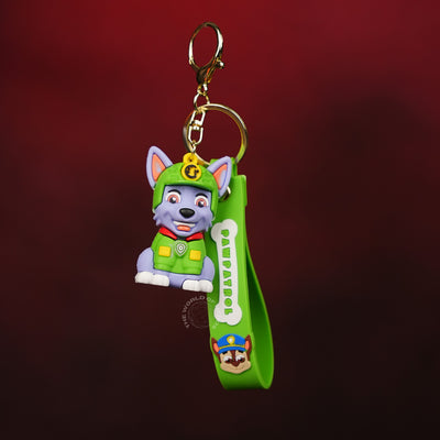 Rocky Paw Patrol Recycling Pup Keychain