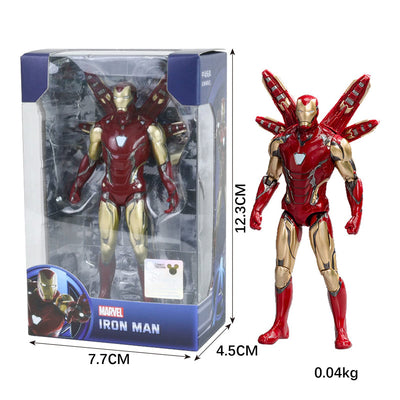 ZD Toys Iron Man Action Figure – 4 Inch | Premium Marvel Collectible | Red & Gold Armor Figurine