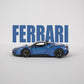 Ferrari SF90 Blue Model Car - 1:32 Scale Diecast