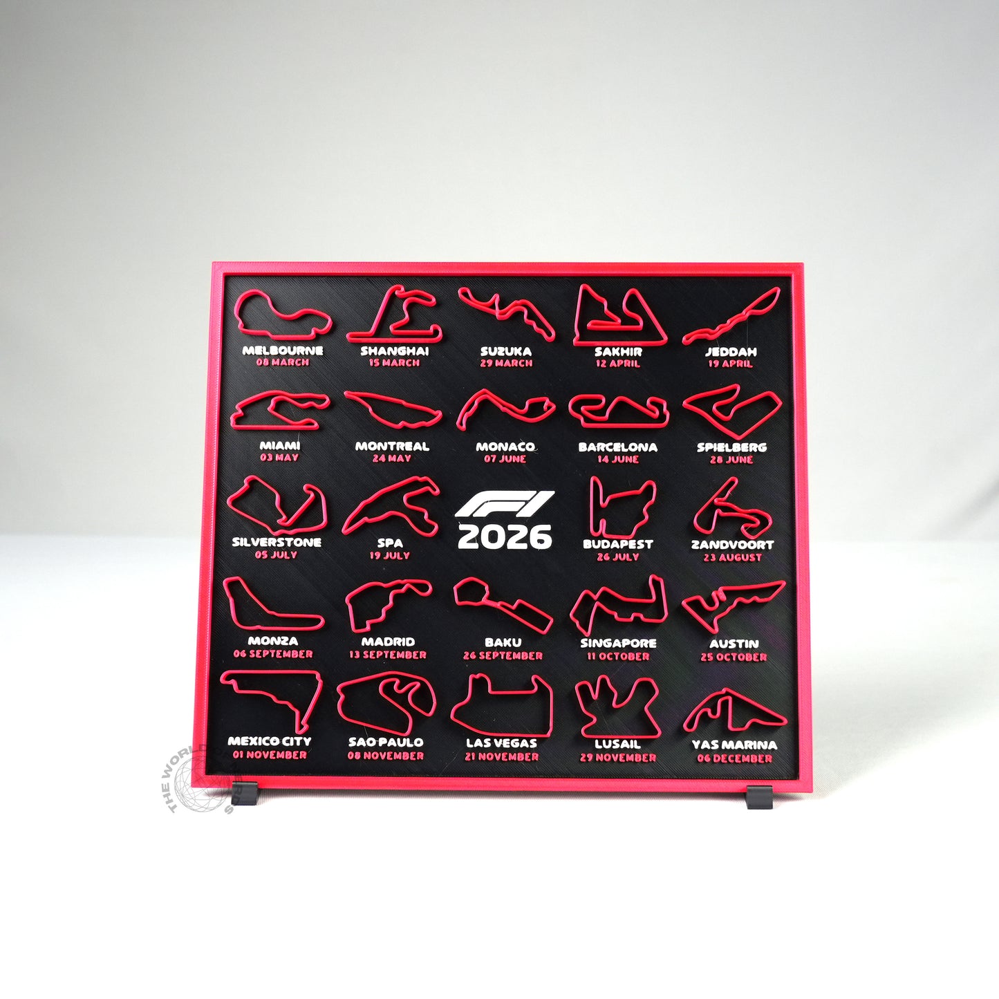 F1 2026 Race Track Wall Art – Formula 1 Circuit Display Without Frame