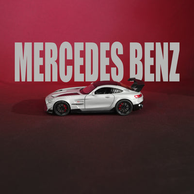 Mercedes-AMG GT R Grey Model Car - 1:22 Scale Diecast