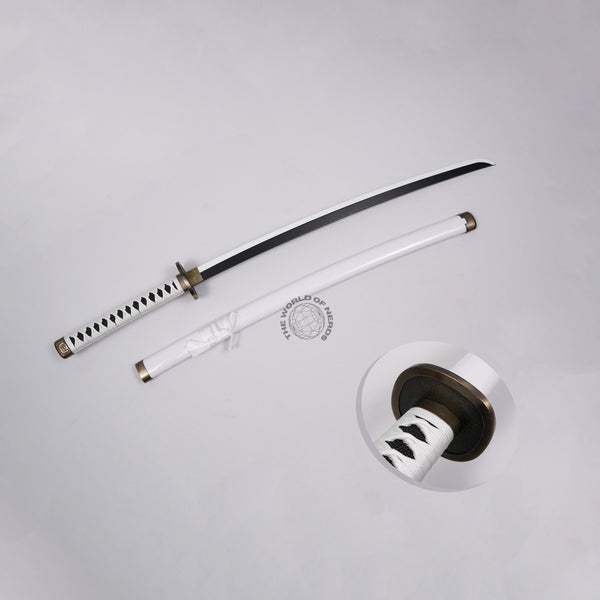 Zoro White Wado Ichimonji Wooden Katana – One Piece Anime Sword