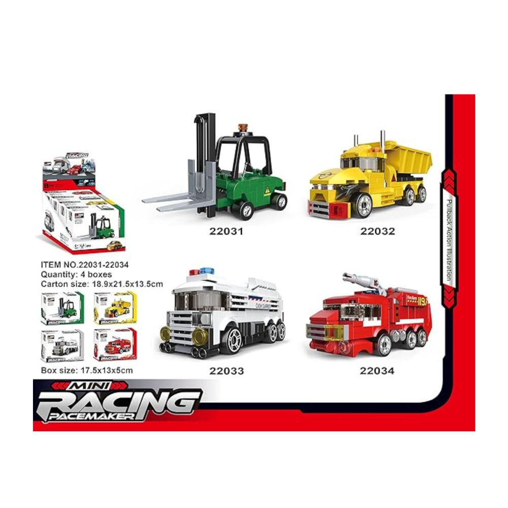 DECOOL MINI RACING PACEMAKER PULLBACK FIRE ALARM