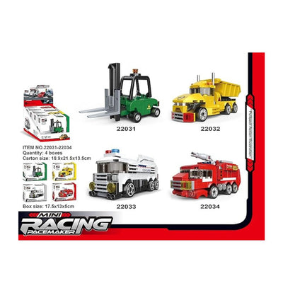DECOOL Mini Racing Pacemaker Pullback Car with Fire Alarm - 2