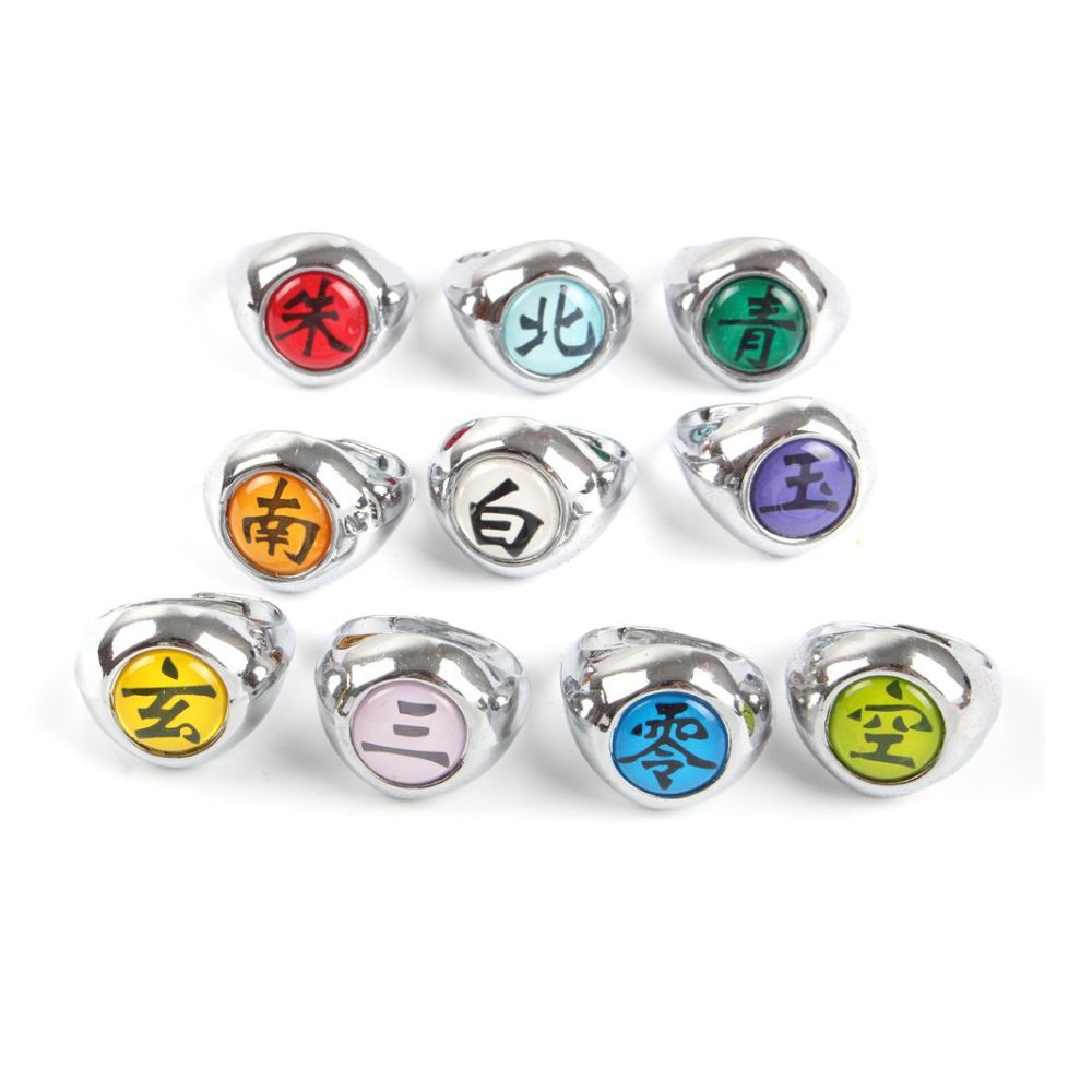 NARUTO AKATSUKI MEMBERS RINGS