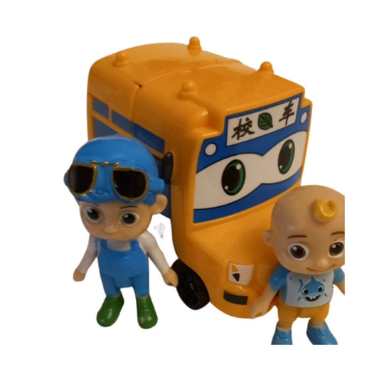 COCOMELON YELLOW BUS SET
