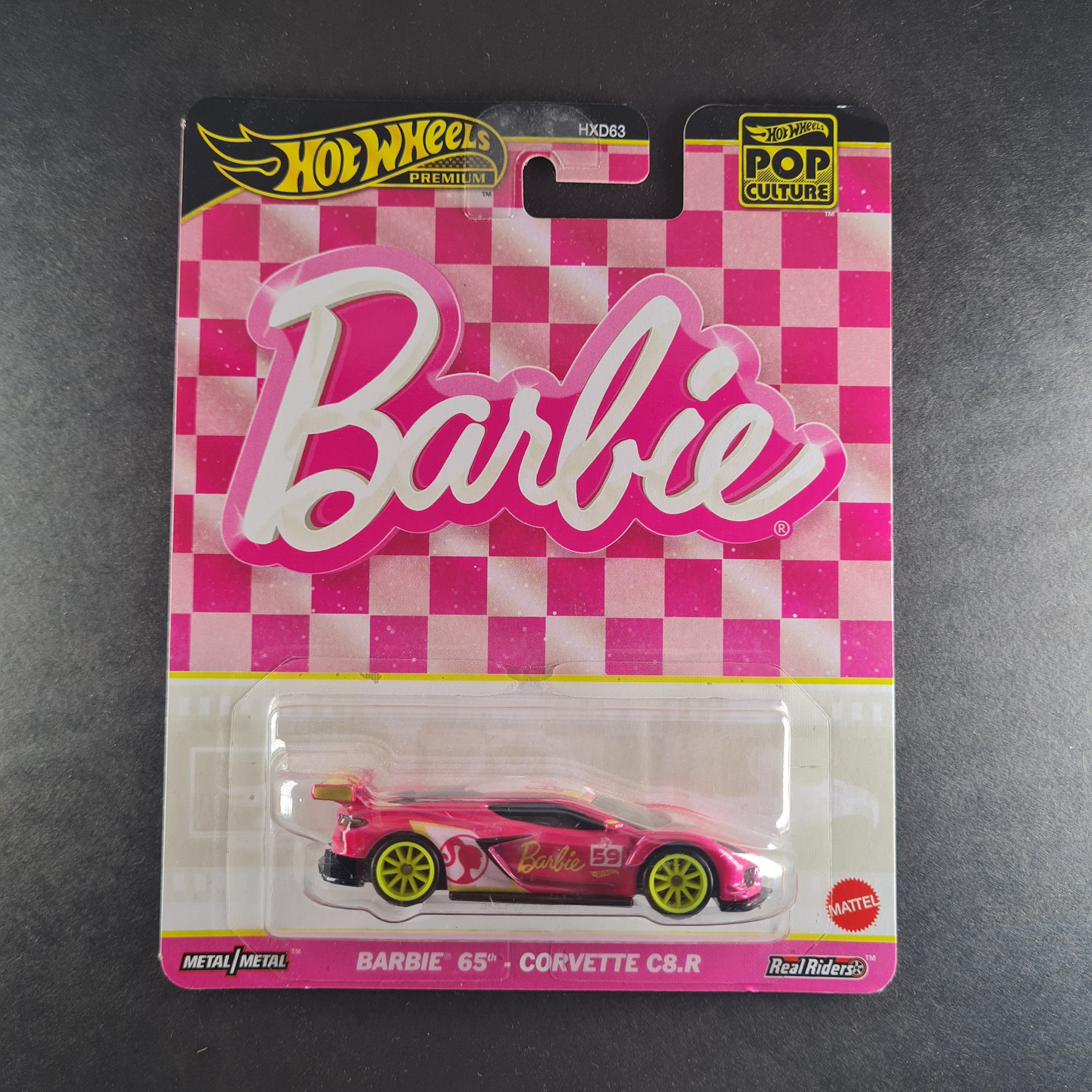 HOT WHEELS PREMIUM POP CULTURE BARBIE 65th CORVETTE C8.R