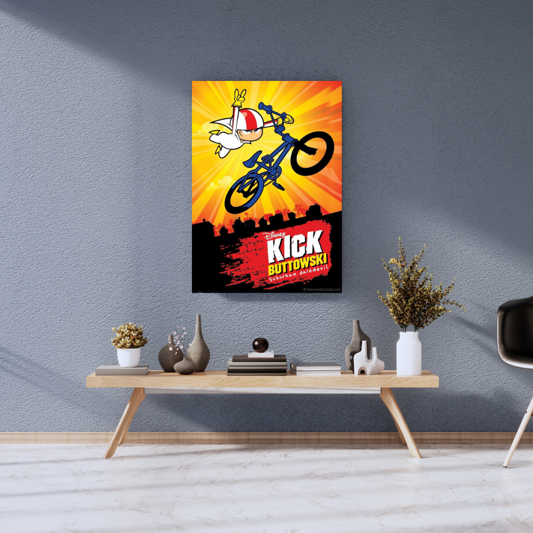 Cartoon BMX Stunt Rider A3+ HD Action Wall Poster - The World Of Nerds