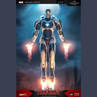 ZD toys Iron Man Mark 39 Starboost Suit in Battle Display - 2