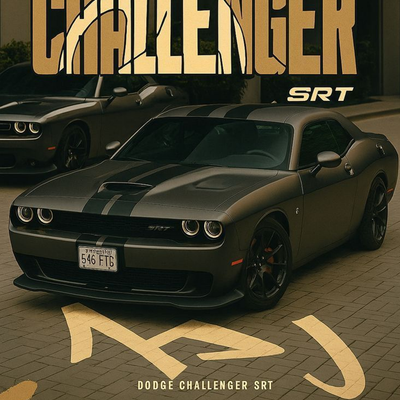 Dodge Challenger SRT A3+ HD Muscle Car Wall Poster - 2
