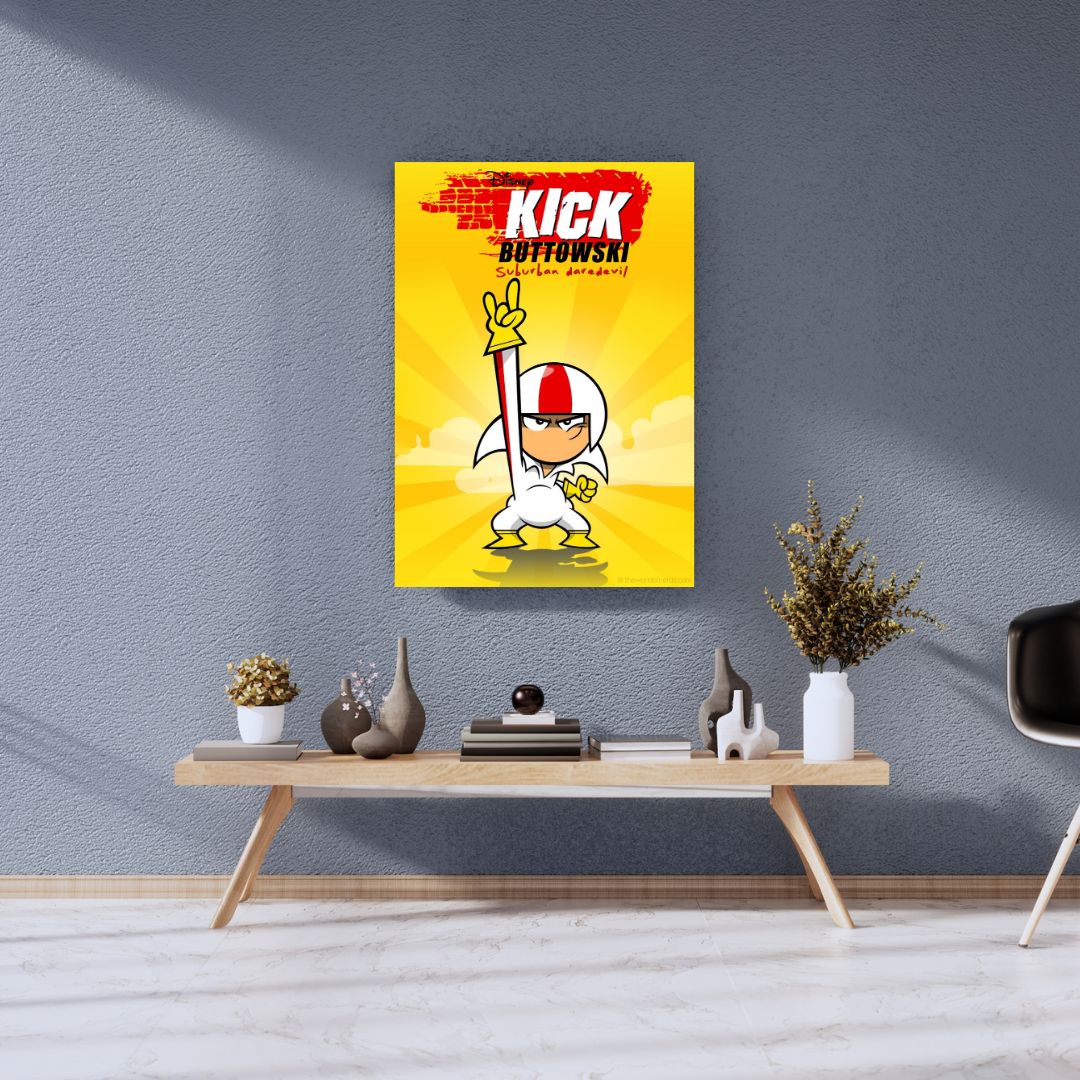 Extreme Stunt Cartoon Hero A3 HD Wall Poster - The World Of Nerds