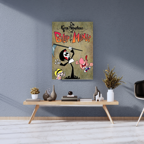Dark Comedy Cartoon Reaper A3 HD Wall Poster