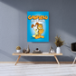 Funny Lazy Cat Cartoon Wall Poster - The World Of Nerds