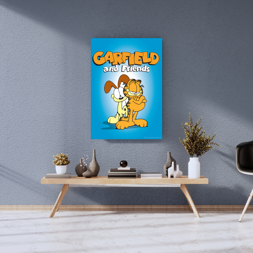 Funny Lazy Cat Cartoon Wall Poster - The World Of Nerds