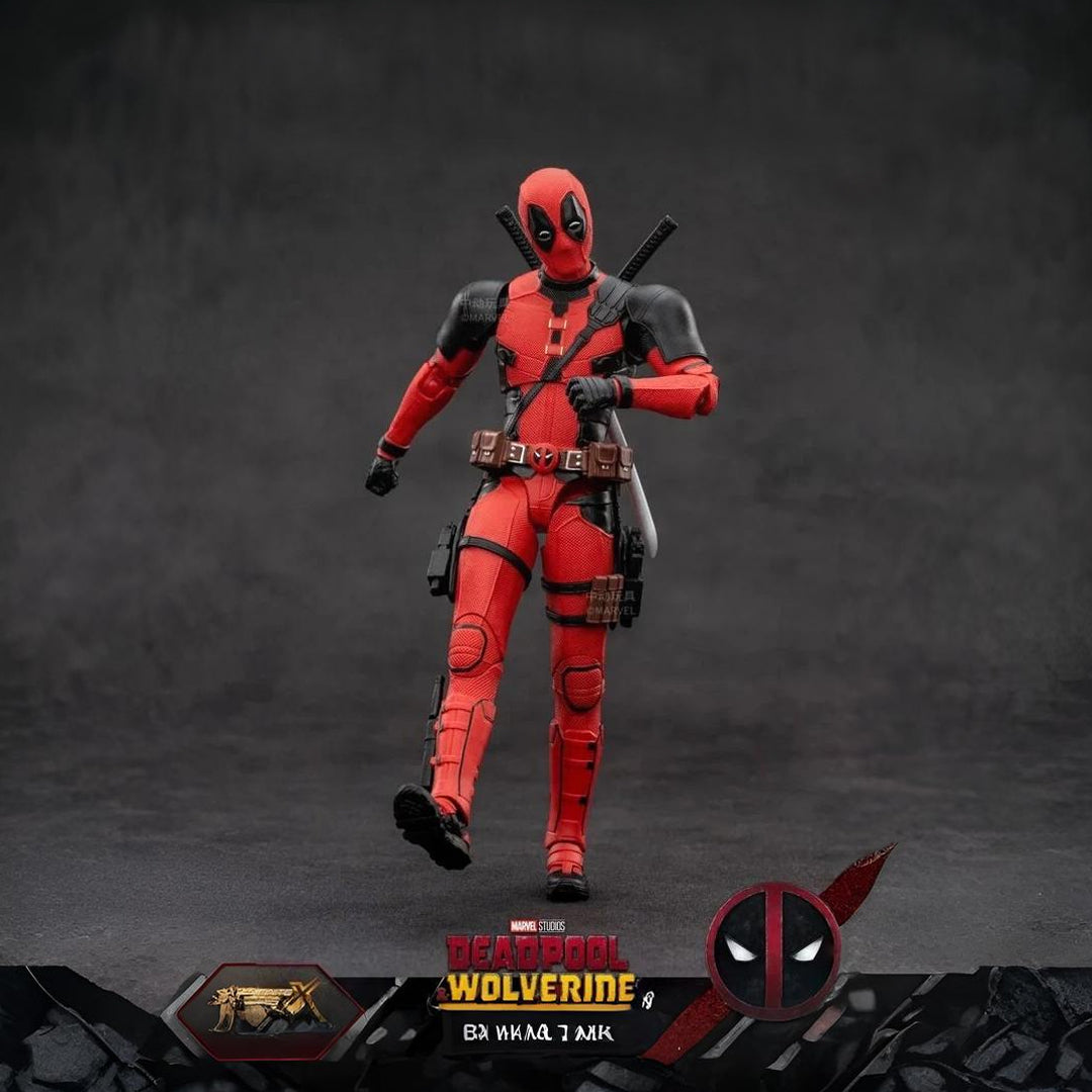 Deadpool: Dramatic Samurai Pose Before Chaos