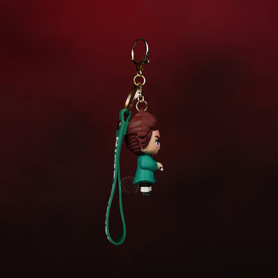 Tanjiro Kamado Action Pose Chibi Keychain - 2