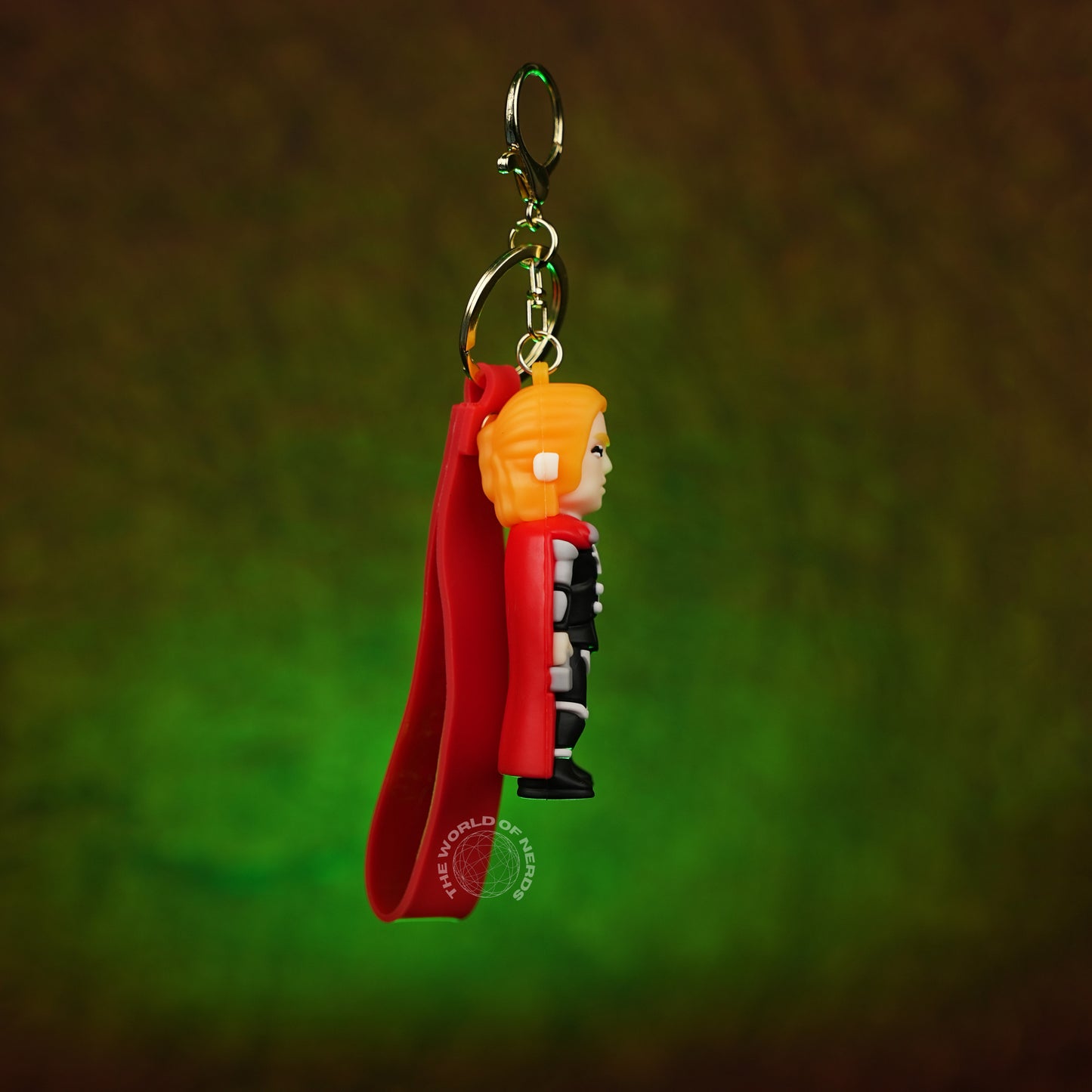 Thor Chibi 3D Rubber Keychain with “Hero” Strap - The World Of Nerds