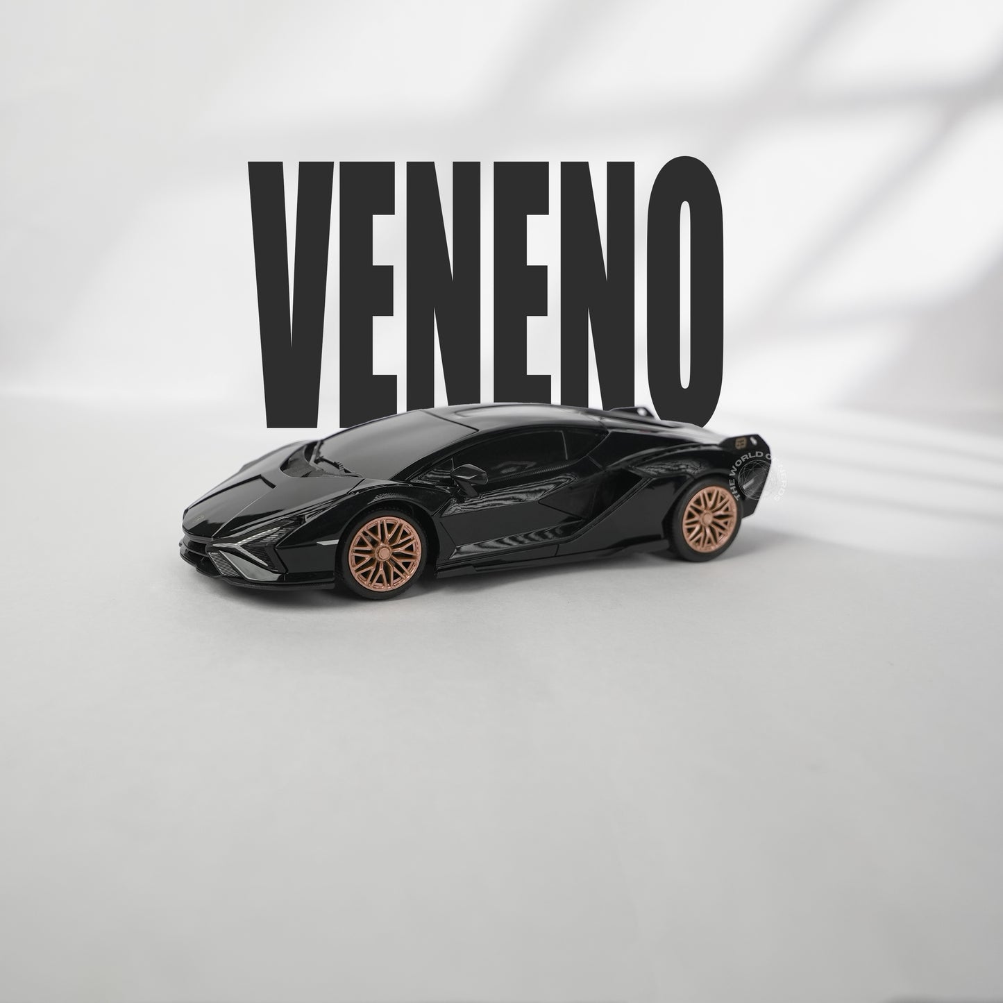 LAMBORGHINI VENENO - 1:24-BLACK-FKP-R/C LICENSED - The World Of Nerds