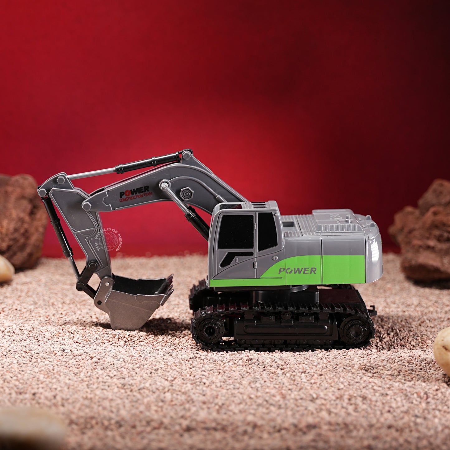 Remote Control Construction Excavator Grey Colour Vehicle