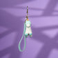 Light Blue Unicorn Cute Strap Keychain