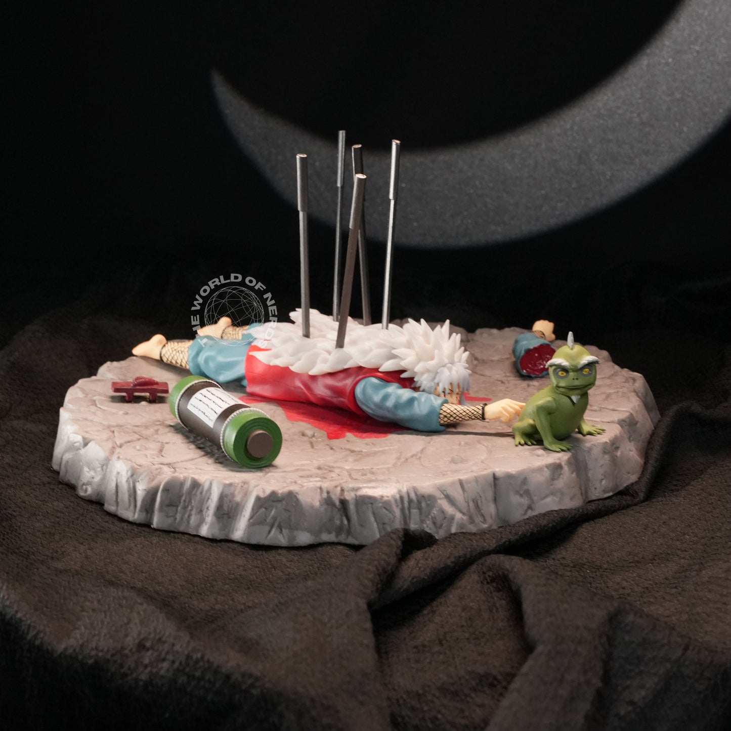 Jiraiya Death Scene Diorama Figure – Naruto Shippuden Premium Anime Collectible - The World Of Nerds