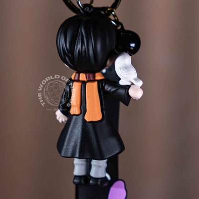 HARRY POTTER WITH OWL HEDWIG KEYCHAIN - 2