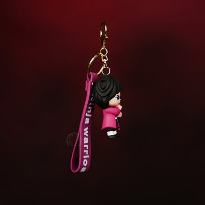 Giyu Tomioka Pink Sword Pose Anime Keychain - 2