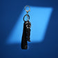 Black Panther Chibi 3D Rubber Keychain with “Hero” Strap - The World Of Nerds