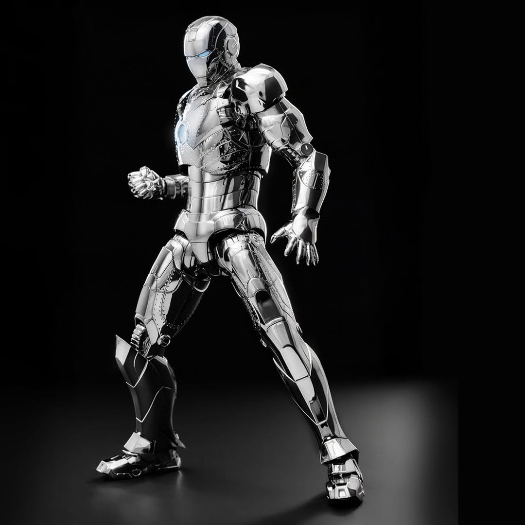 ZD Toys Chrome Iron Man Mark II Action Figure – Premium Metallic Collectible - The World Of Nerds