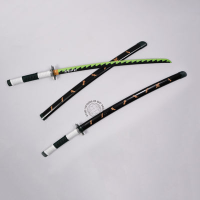 Sanemi Shinazugawa Nichirin Wooden Katana – Demon Slayer Anime Sword - 2