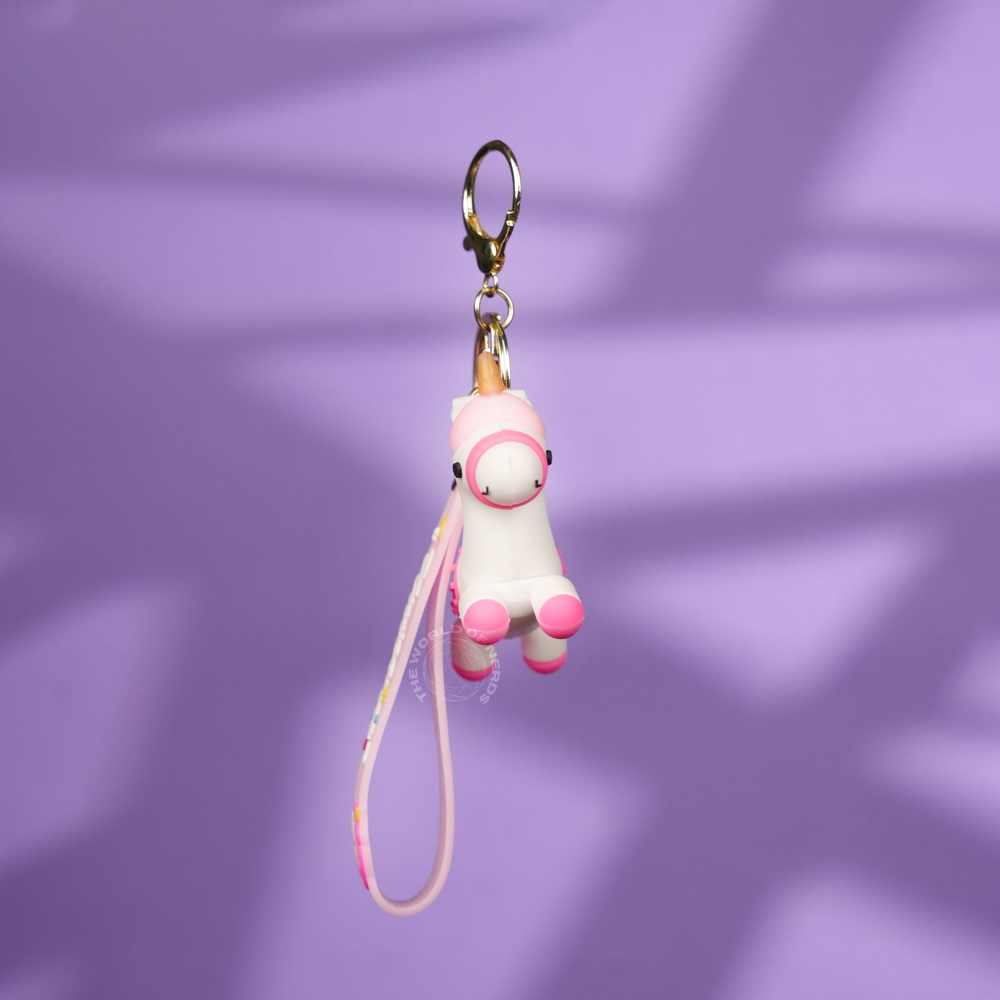 Pink Unicorn Cute Strap Keychain