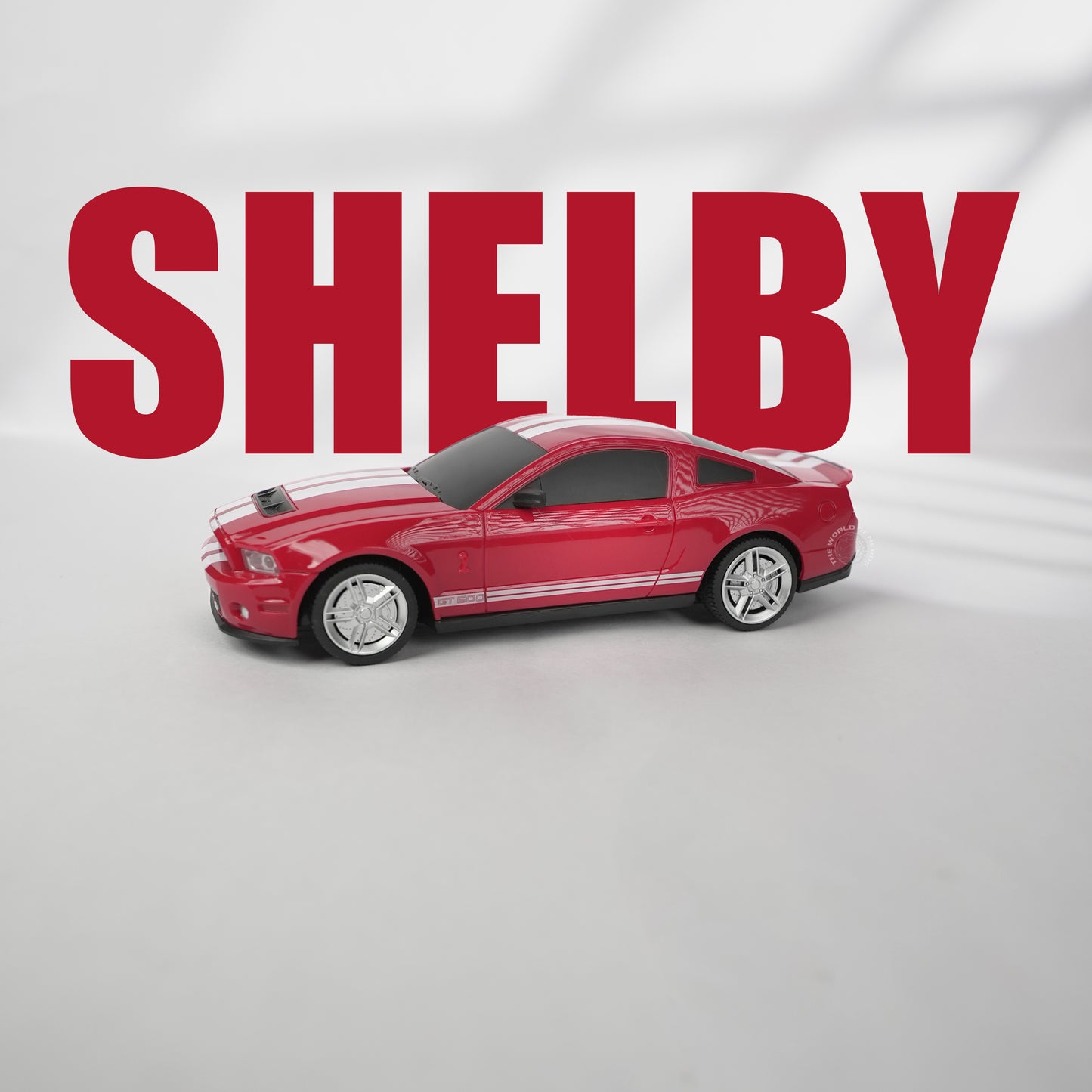 FORD MUSTANG SHELBY GT500- 1:24-RED-R/C LICENSED