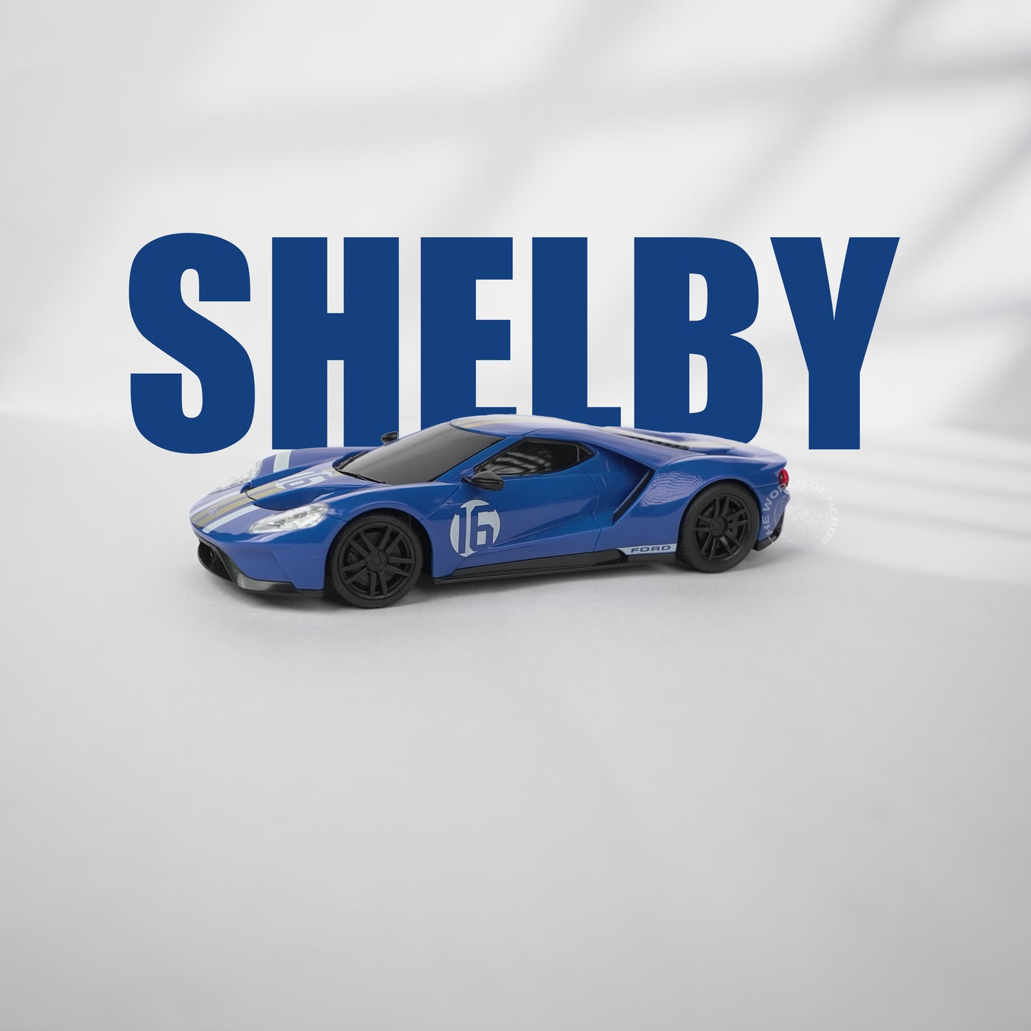 FORD SHELBY GT500-1:24-BLUE-R/C LICENSED - The World Of Nerds